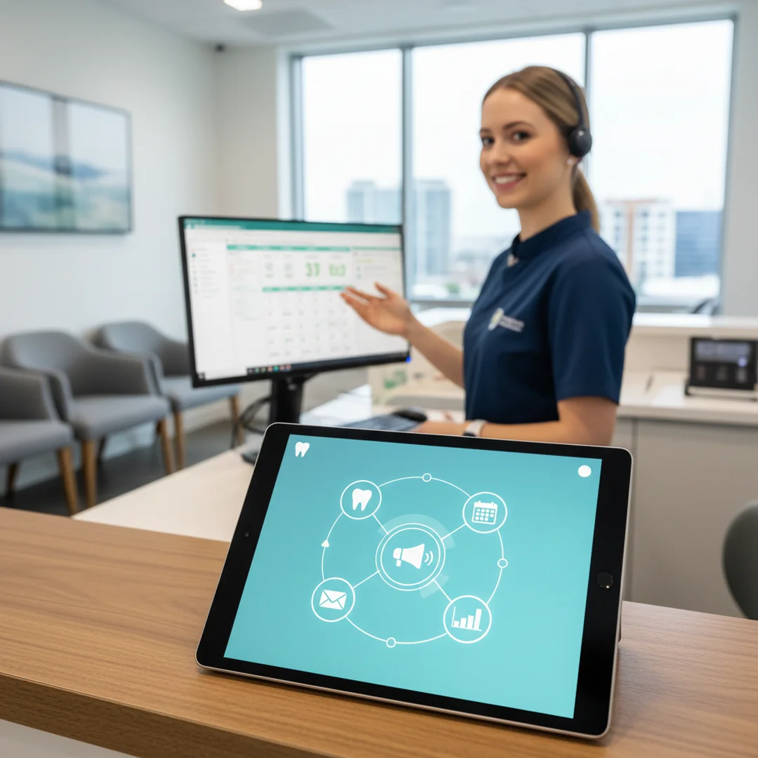 Jak działa automatyzacja marketingu gabinetu stomatologicznego - Profesjonalny interfejs systemu zarządzania