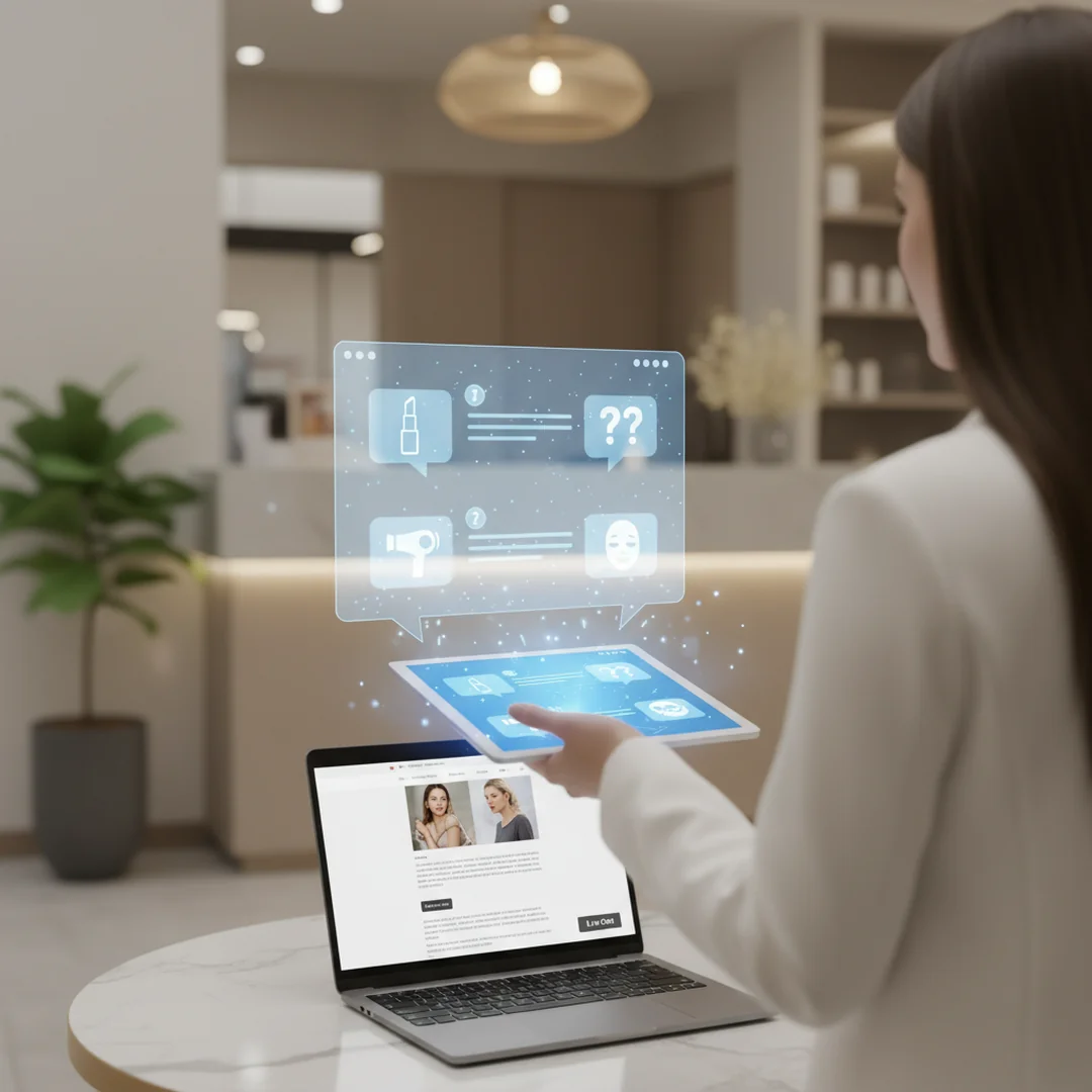 Jak działa chatbot FAQ salonu kosmetycznego? - makeup, beauty, muah, brushes, tassels, cosmetics, eyeshadow, palette, makeup artist, stylist, beauty salon, brush, highlight