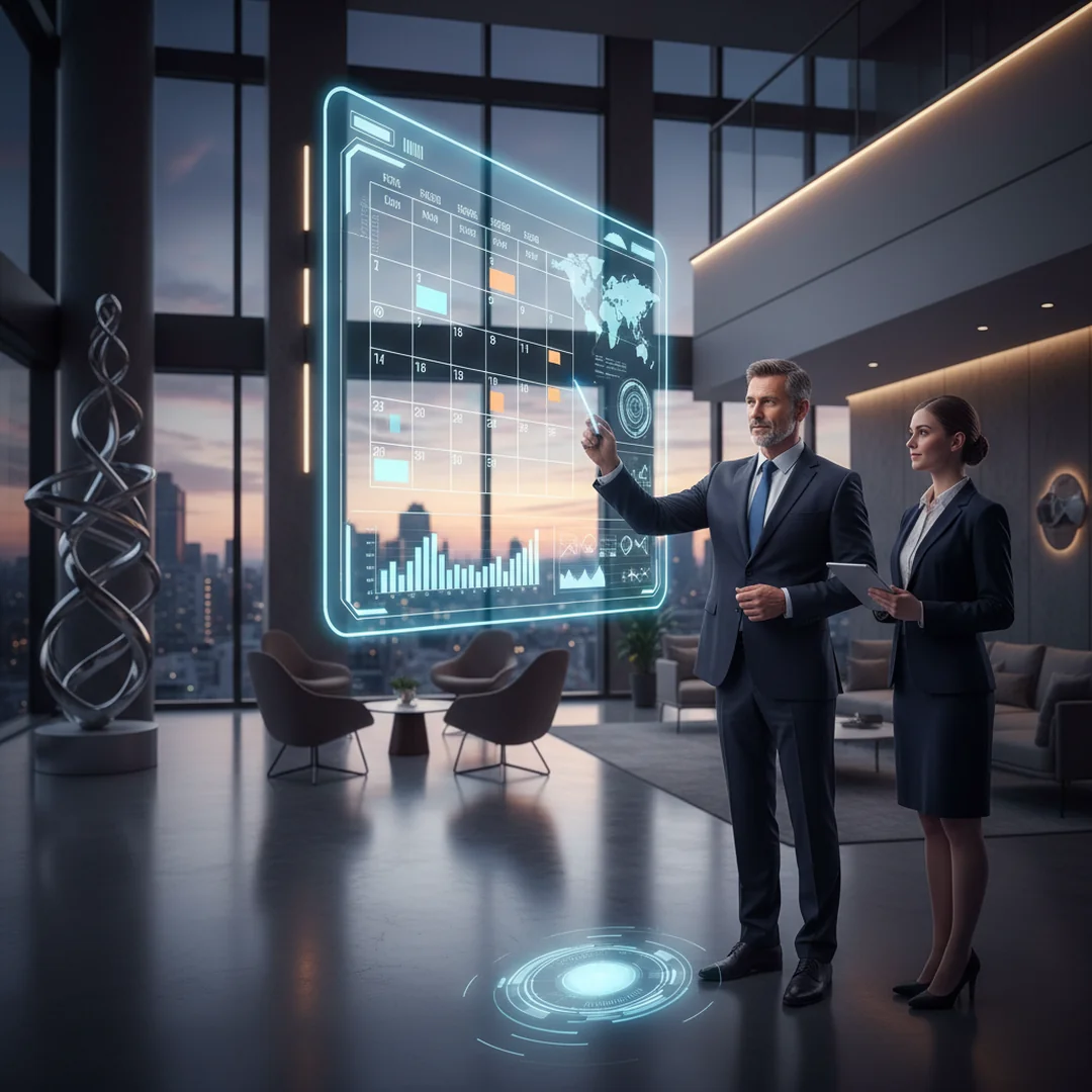 System rezerwacji online hotelu: Przewodnik 2026 dla Managera - ilustracja przedstawiająca Interfejs system wyświetlony na ekranie smartfona